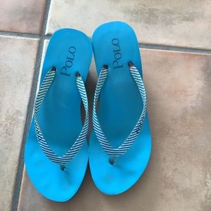 Polo Platform Wedge Flip Flop